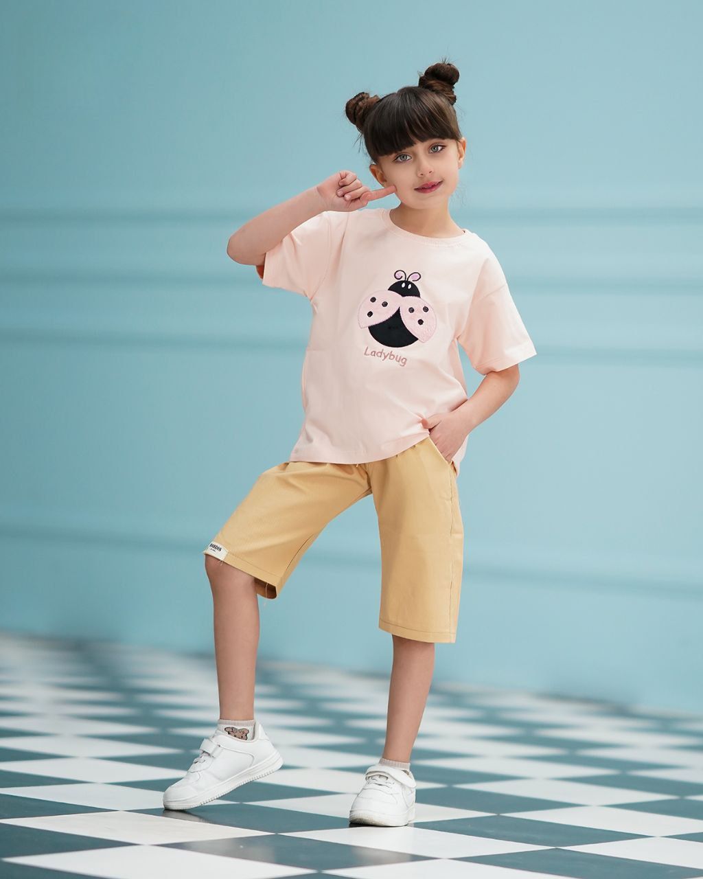 بلوز با شلوارک دخترانه